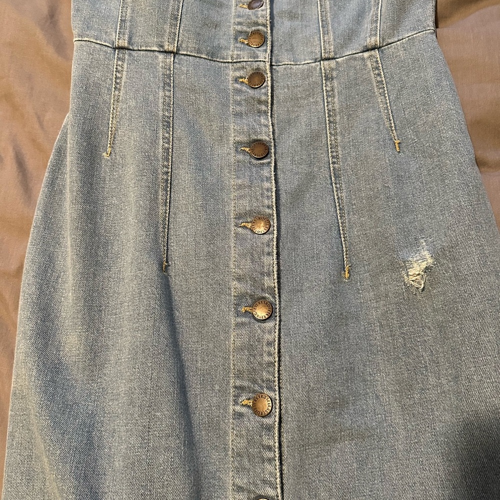 Retrofete Blue Denim Midi Dress - Picture 7 of 11